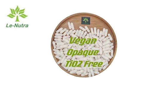 Capsula albă de legume TiO2 gratuit
